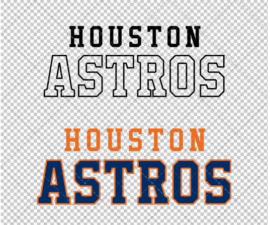 Houston Astros Wordmark 2013, Svg, Dxf, Eps, Png - SvgShopArt