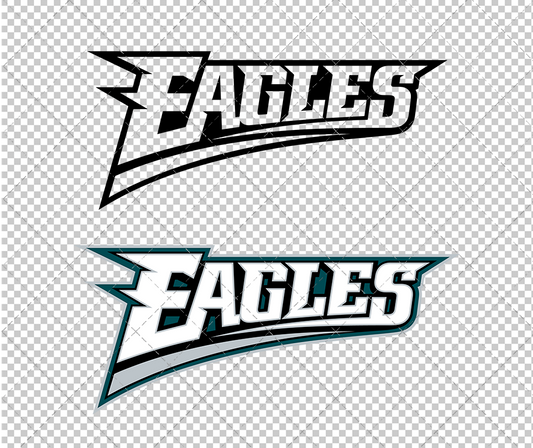 Philadelphia Eagles Wordmark 1996 002, Svg, Dxf, Eps, Png - SvgShopArt