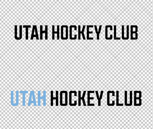 Utah Hockey Club Wordmark 2024, Svg, Dxf, Eps, Png - SvgShopArt