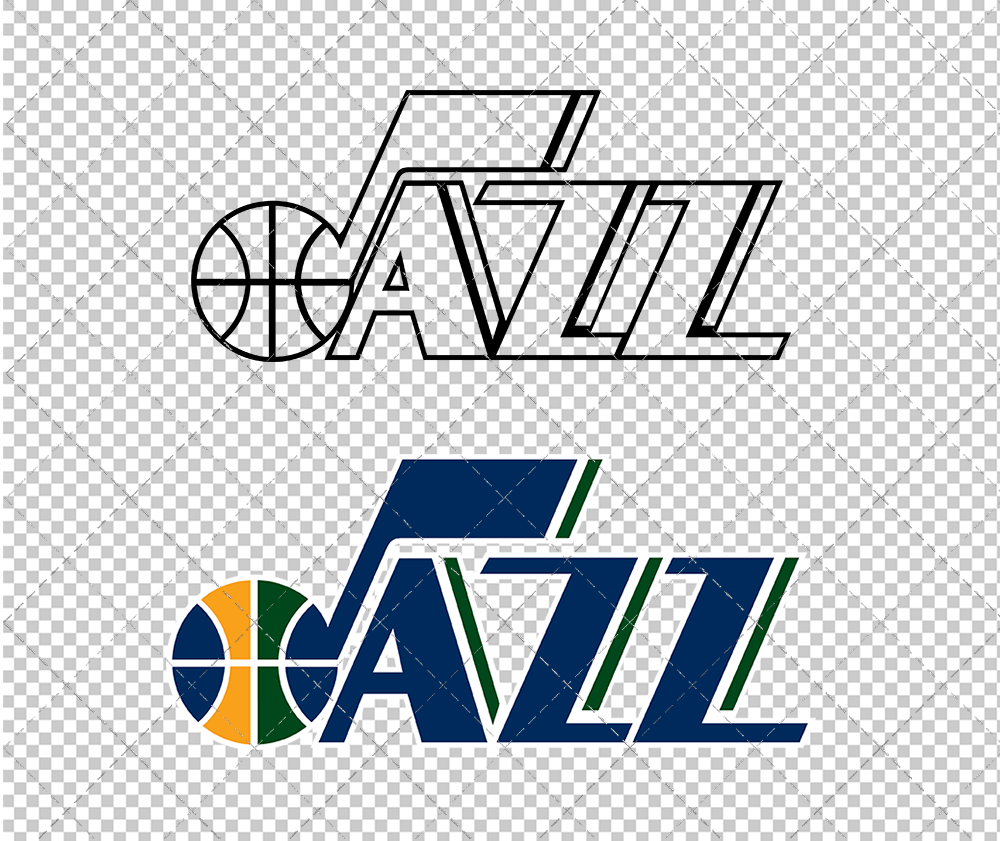 Utah Jazz Alternate 2016, Svg, Dxf, Eps, Png - SvgShopArt