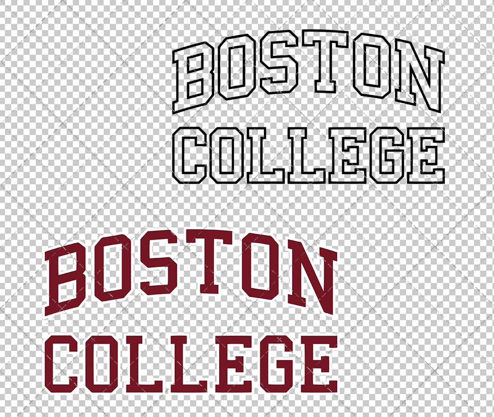 Boston College Eagles Wordmark 2016 006, Svg, Dxf, Eps, Png