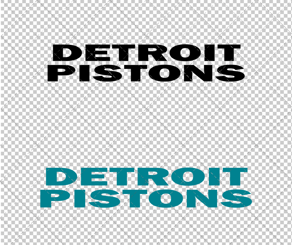 Detroit Pistons Wordmark 1996 002, Svg, Dxf, Eps, Png - SvgShopArt