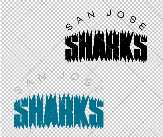 San Jose Sharks Wordmark 1998 002, Svg, Dxf, Eps, Png - SvgShopArt