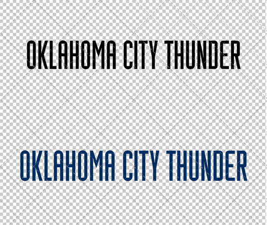 Oklahoma City Thunder Wordmark 2008 003, Svg, Dxf, Eps, Png - SvgShopArt