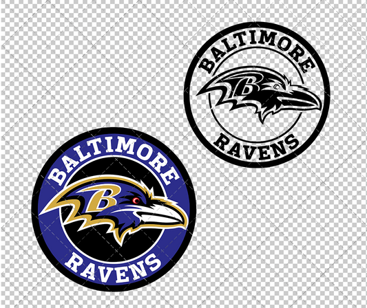 Baltimore Ravens Circle 1999 002, Svg, Dxf, Eps, Png - SvgShopArt