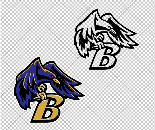 Baltimore Ravens Concept 1999 008, Svg, Dxf, Eps, Png - SvgShopArt