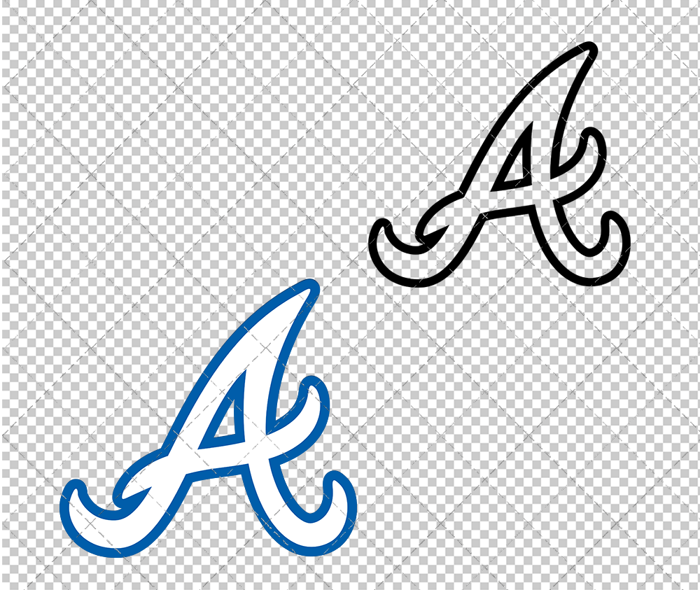 Atlanta Braves Alternate 1981, Svg, Dxf, Eps, Png - SvgShopArt