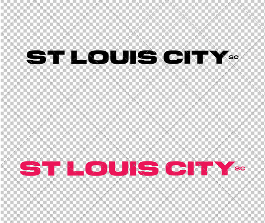 St. Louis City SC Wordmark 2023, Svg, Dxf, Eps, Png - SvgShopArt