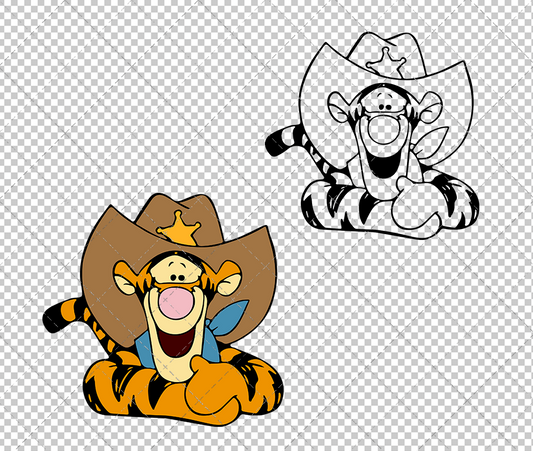 Tigger - Winnie The Pooh 002, Svg, Dxf, Eps, Png - SvgShopArt