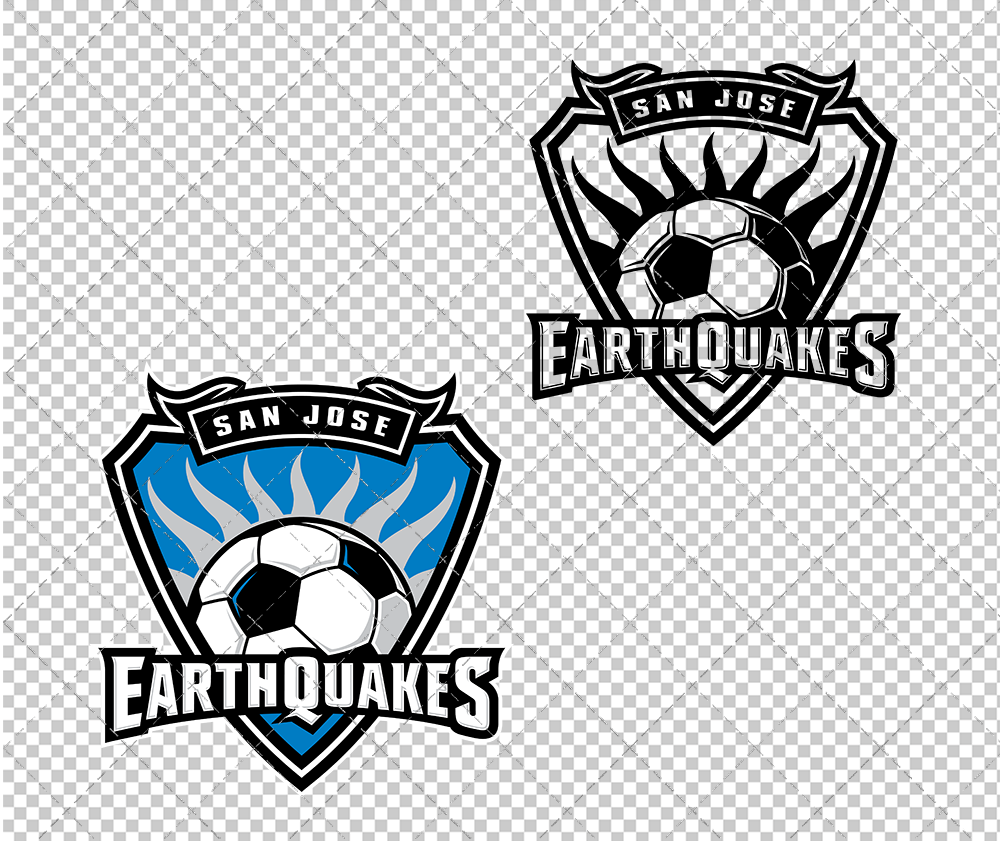 San Jose Earthquakes 2008, Svg, Dxf, Eps, Png - SvgShopArt