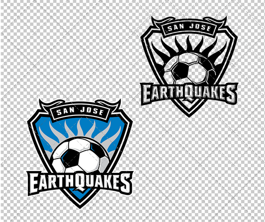 San Jose Earthquakes 2008, Svg, Dxf, Eps, Png - SvgShopArt