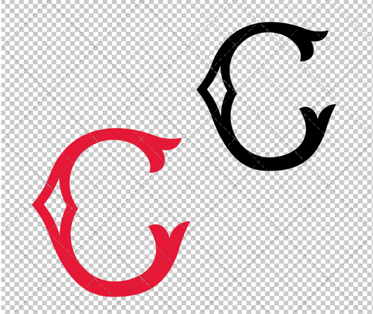 Cincinnati Reds 1908, Svg, Dxf, Eps, Png - SvgShopArt