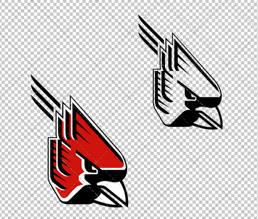 Ball State Cardinals 1990, Svg, Dxf, Eps, Png - SvgShopArt