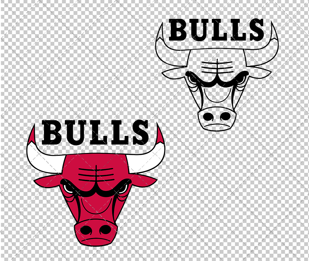 Chicago Bulls Alternate 1972 003, Svg, Dxf, Eps, Png - SvgShopArt