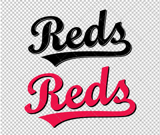 Cincinnati Reds Wordmark 2011, Svg, Dxf, Eps, Png - SvgShopArt