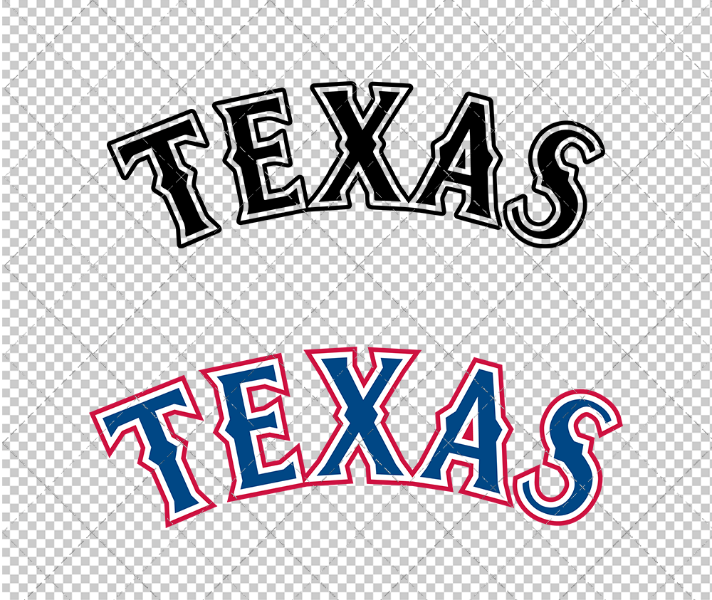 Texas Rangers Jersey 2014, Svg, Dxf, Eps, Png - SvgShopArt