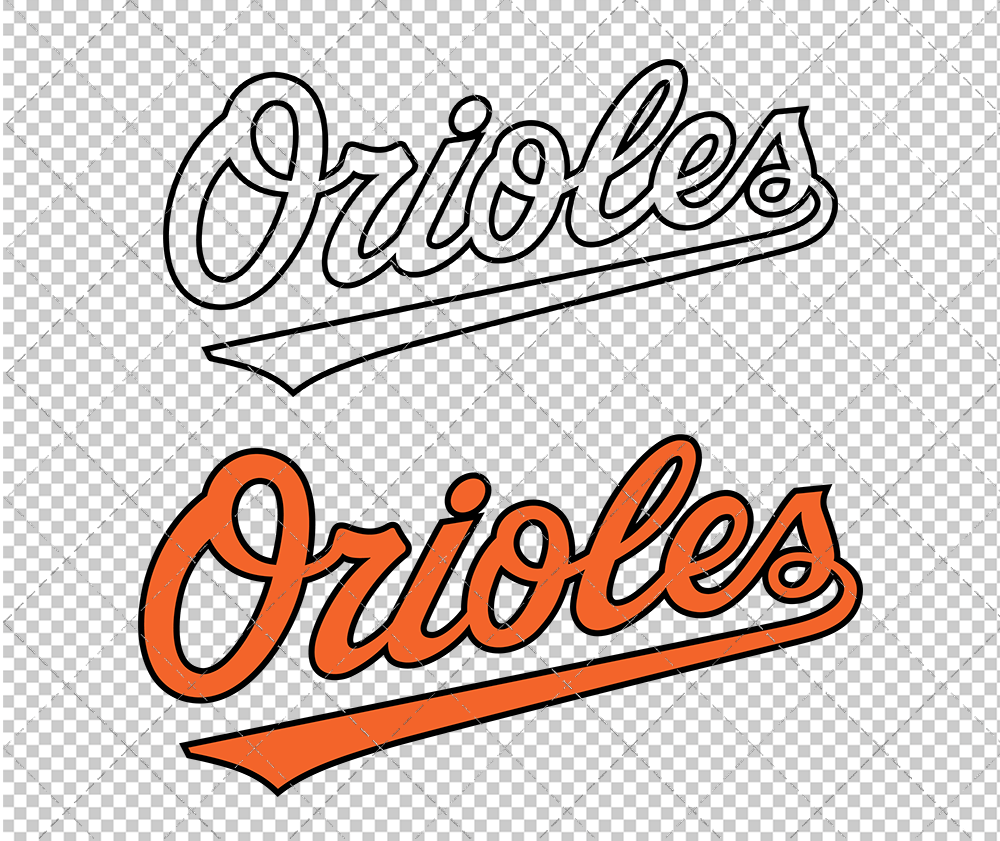 Baltimore Orioles Wordmark 2009, Svg, Dxf, Eps, Png - SvgShopArt