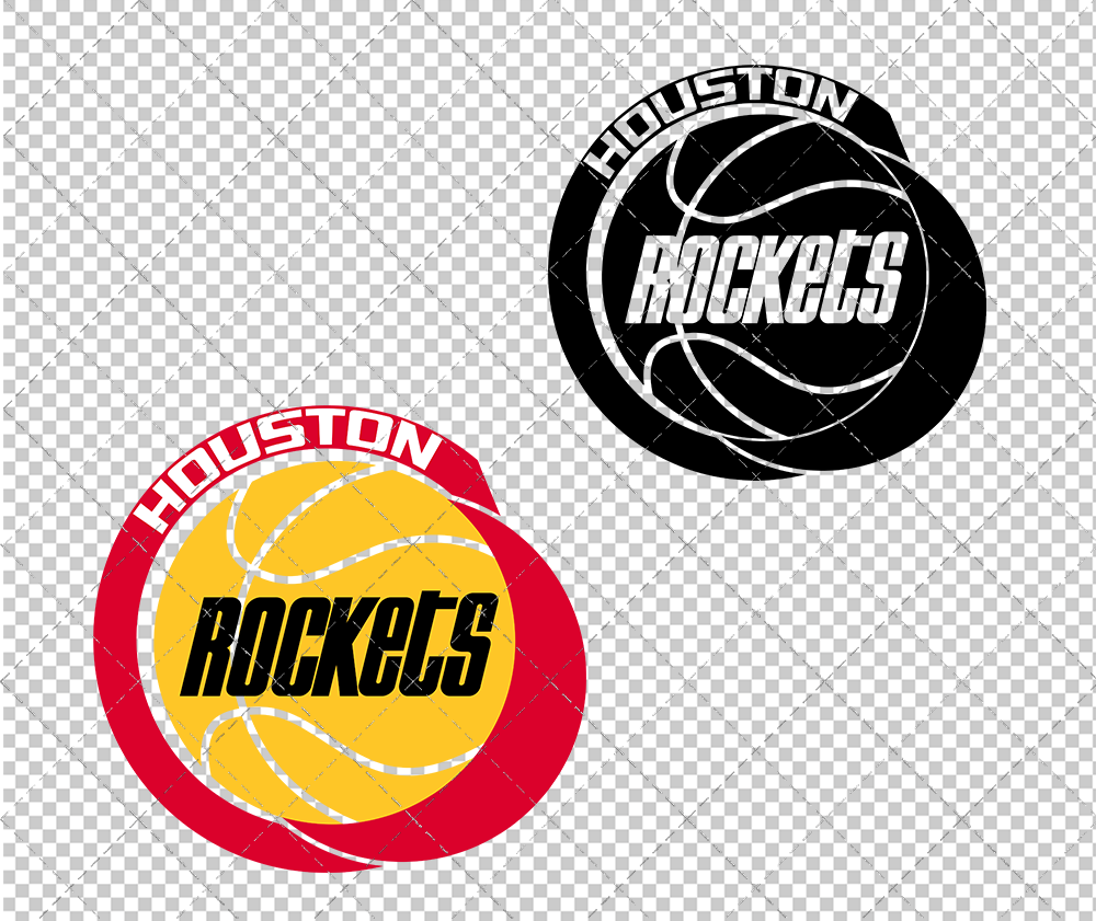 Houston Rockets 1980, Svg, Dxf, Eps, Png - SvgShopArt
