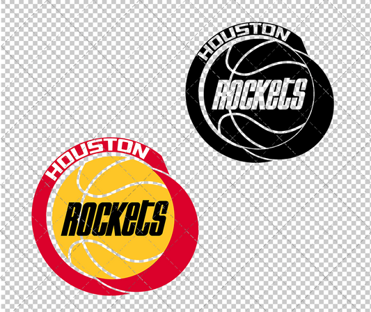 Houston Rockets 1980, Svg, Dxf, Eps, Png - SvgShopArt