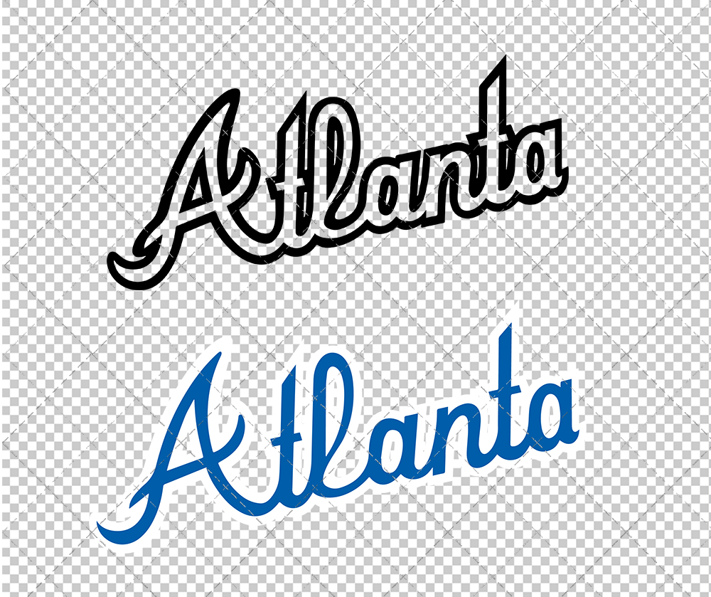 Atlanta Braves Jersey 1981, Svg, Dxf, Eps, Png - SvgShopArt