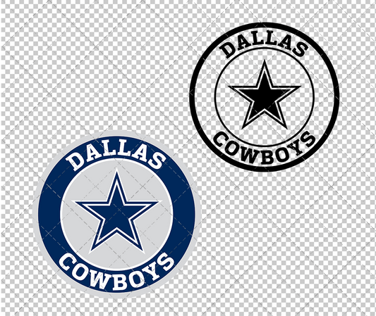 Dallas Cowboys Circle 1971, Svg, Dxf, Eps, Png - SvgShopArt