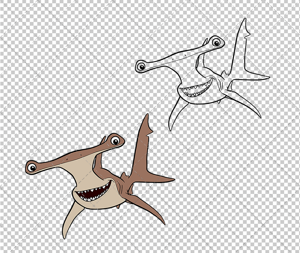 Shark Anchor - Finding Nemo, Svg, Dxf, Eps, Png - SvgShopArt