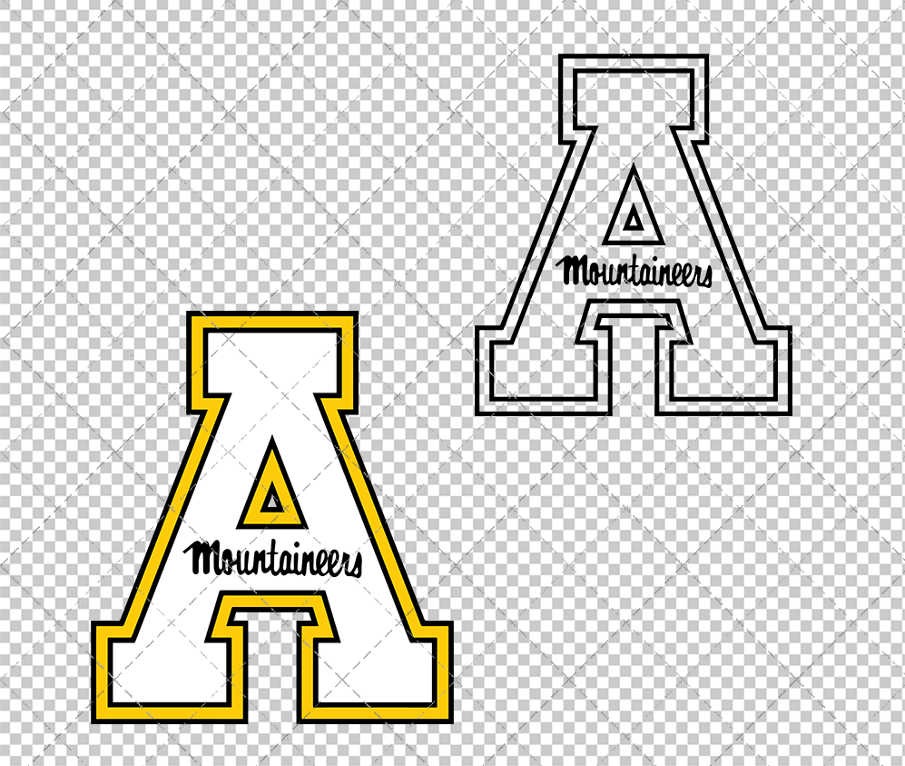 Appalachian State Mountaineers 2013, Svg, Dxf, Eps, Png - SvgShopArt