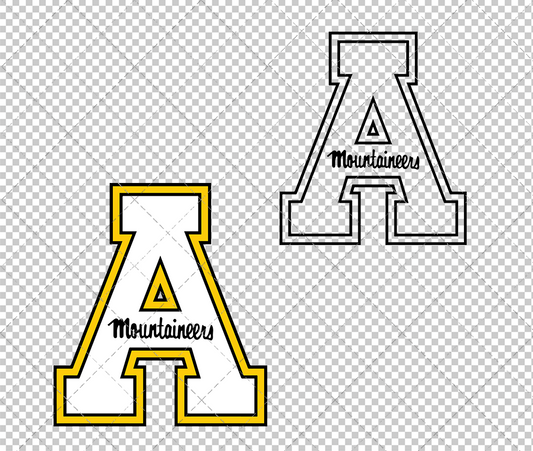 Appalachian State Mountaineers 2013, Svg, Dxf, Eps, Png - SvgShopArt