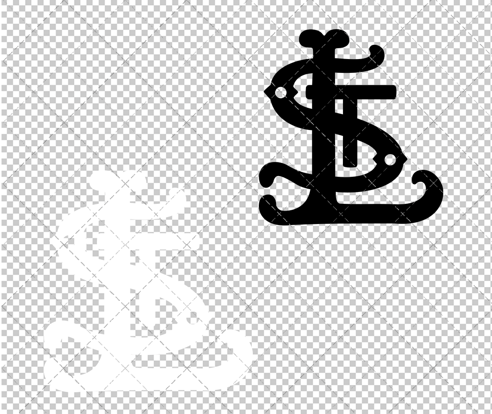 St. Louis Cardinals Cap 1909, Svg, Dxf, Eps, Png - SvgShopArt