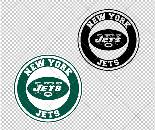 New York Jets Circle 1998 002, Svg, Dxf, Eps, Png - SvgShopArt