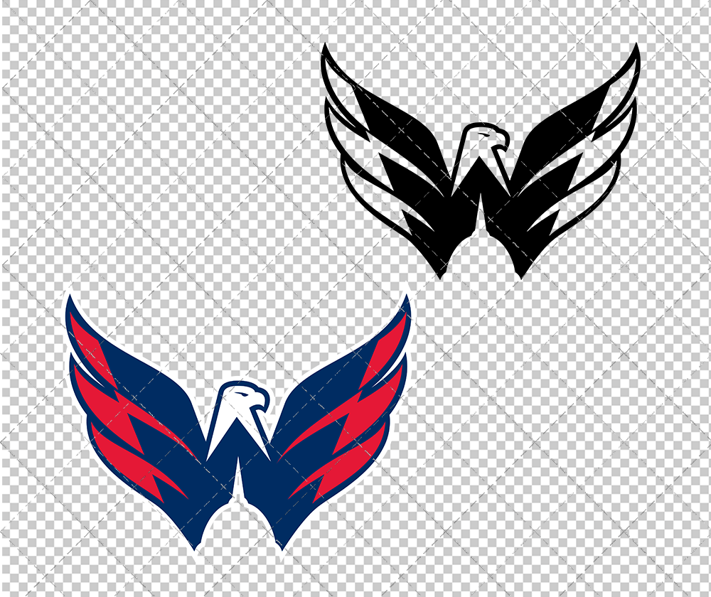 Washington Capitals Alternate 2007 002, Svg, Dxf, Eps, Png - SvgShopArt