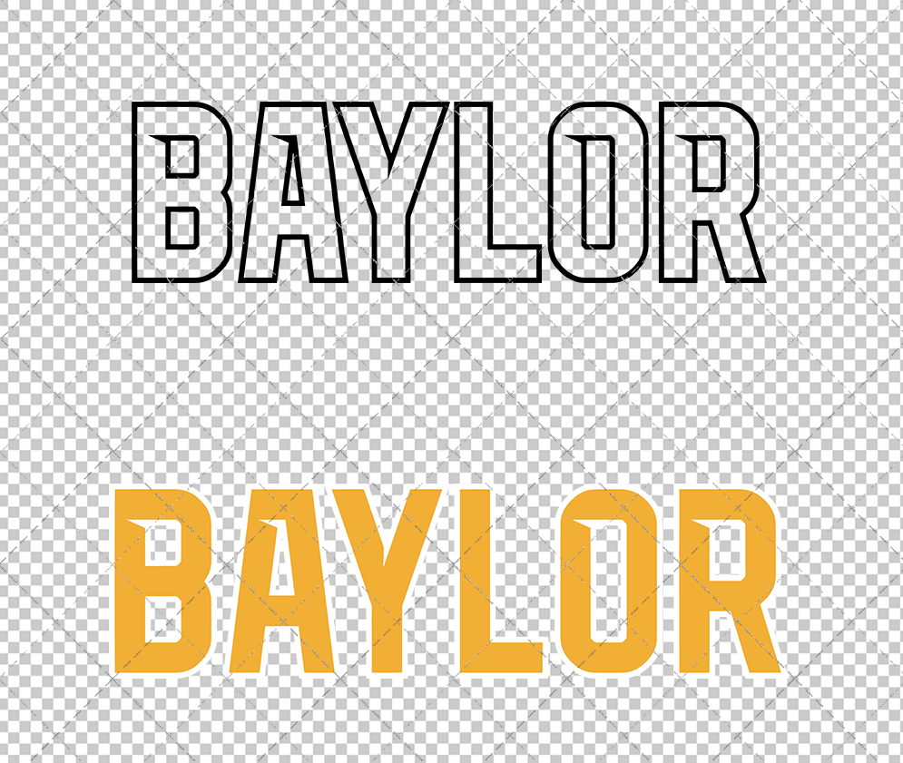 Baylor Bears Wordmark 2019 012, Svg, Dxf, Eps, Png - SvgShopArt