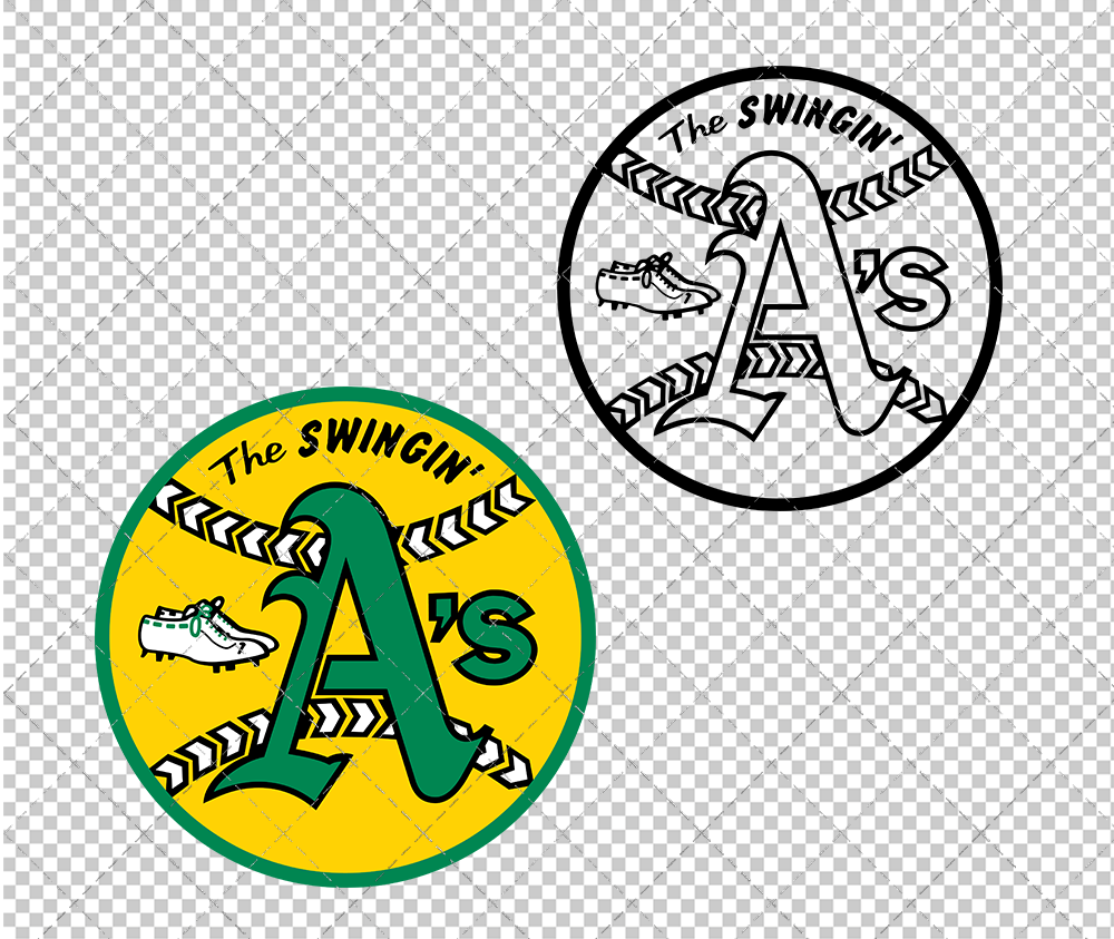 Oakland Athletics 1971, Svg, Dxf, Eps, Png - SvgShopArt