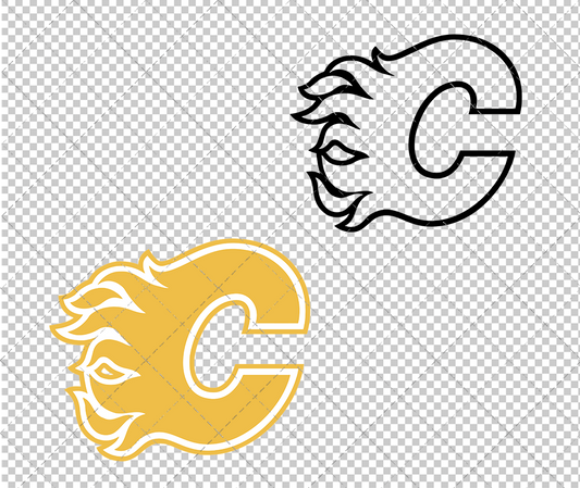 Calgary Flames Concept 2020 006, Svg, Dxf, Eps, Png - SvgShopArt