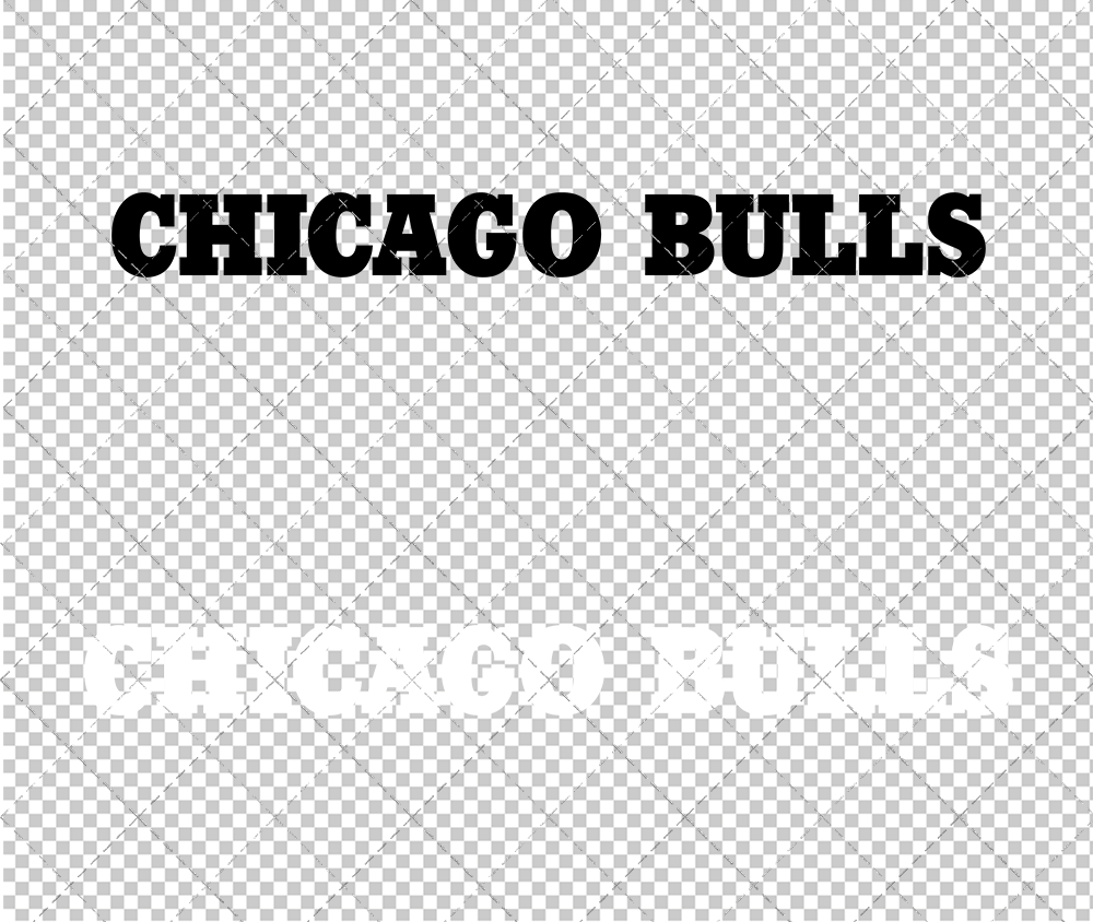 Chicago Bulls Wordmark 1966 004, Svg, Dxf, Eps, Png - SvgShopArt