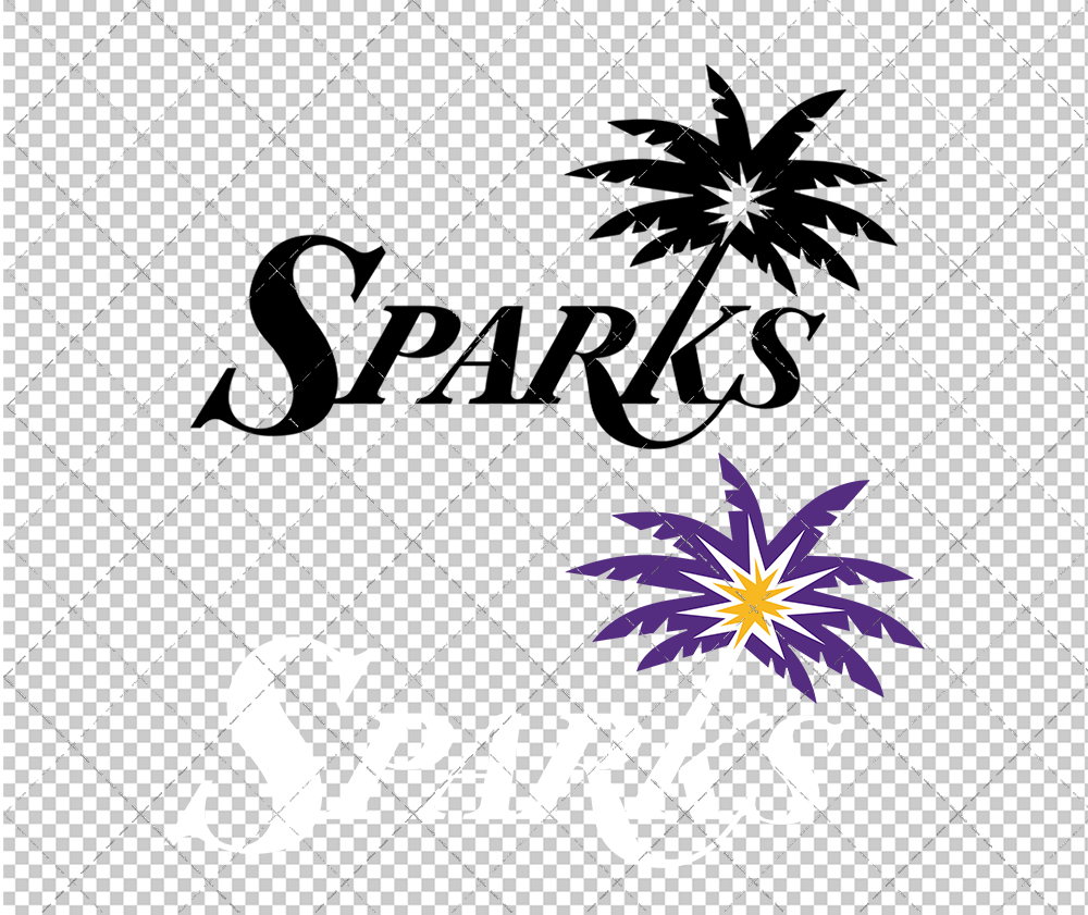 Los Angeles Sparks Alternate 2021 003, Svg, Dxf, Eps, Png - SvgShopArt