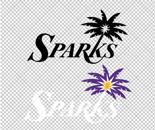 Los Angeles Sparks Alternate 2021 003, Svg, Dxf, Eps, Png - SvgShopArt