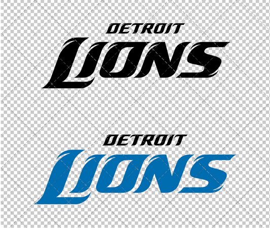 Detroit Lions Wordmark 2009 002, Svg, Dxf, Eps, Png - SvgShopArt