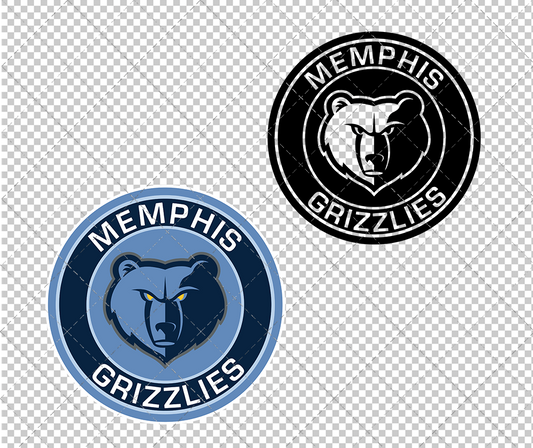 Memphis Grizzlies Circle 2018, Svg, Dxf, Eps, Png - SvgShopArt