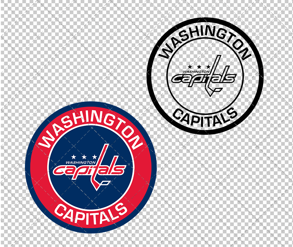 Washington Capitals Circle 2007 003, Svg, Dxf, Eps, Png - SvgShopArt