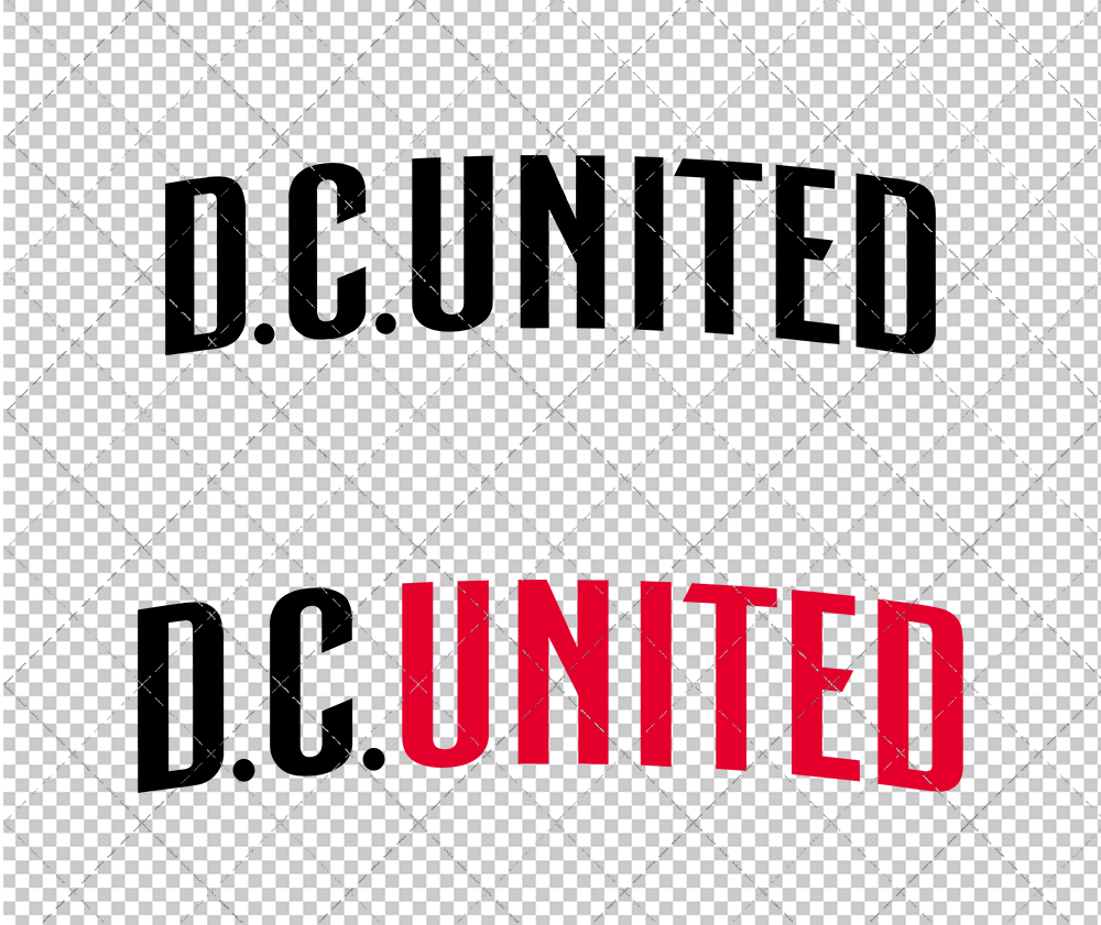 D.C. United Wordmark 2016 002, Svg, Dxf, Eps, Png - SvgShopArt