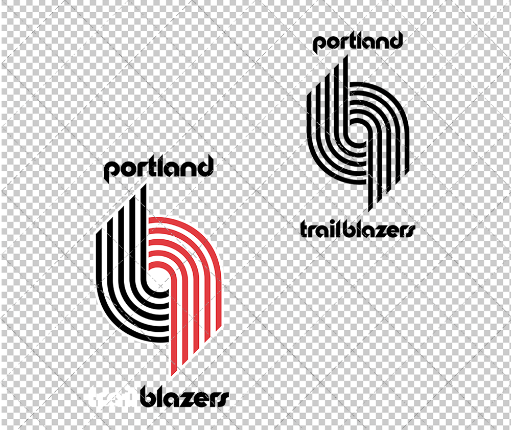 Portland Trail Blazers Secondary 1970, Svg, Dxf, Eps, Png - SvgShopArt