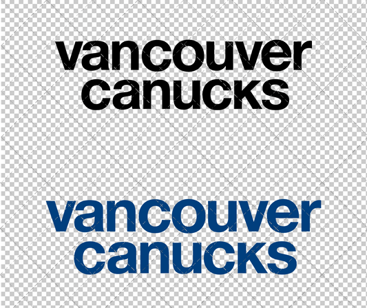 Vancouver Canucks Wordmark 1970, Svg, Dxf, Eps, Png - SvgShopArt