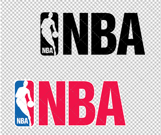 NBA Logo Horizontal 1989 002, Svg, Dxf, Eps, Png - SvgShopArt