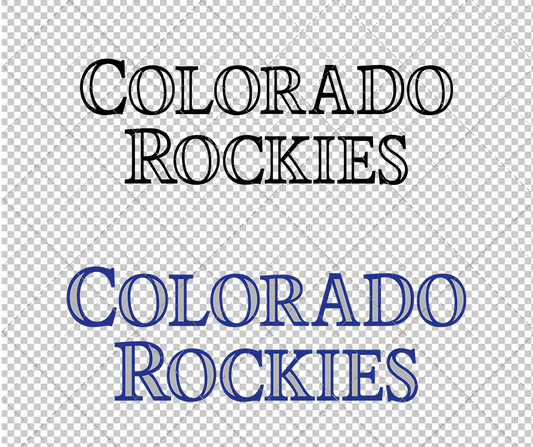 Colorado Rockies Wordmark 1993, Svg, Dxf, Eps, Png - SvgShopArt