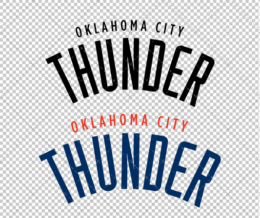 Oklahoma City Thunder Wordmark 2008, Svg, Dxf, Eps, Png - SvgShopArt