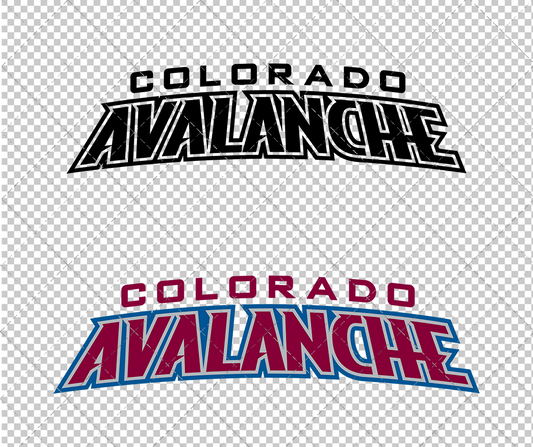 Colorado Avalanche Wordmark 1999, Svg, Dxf, Eps, Png - SvgShopArt