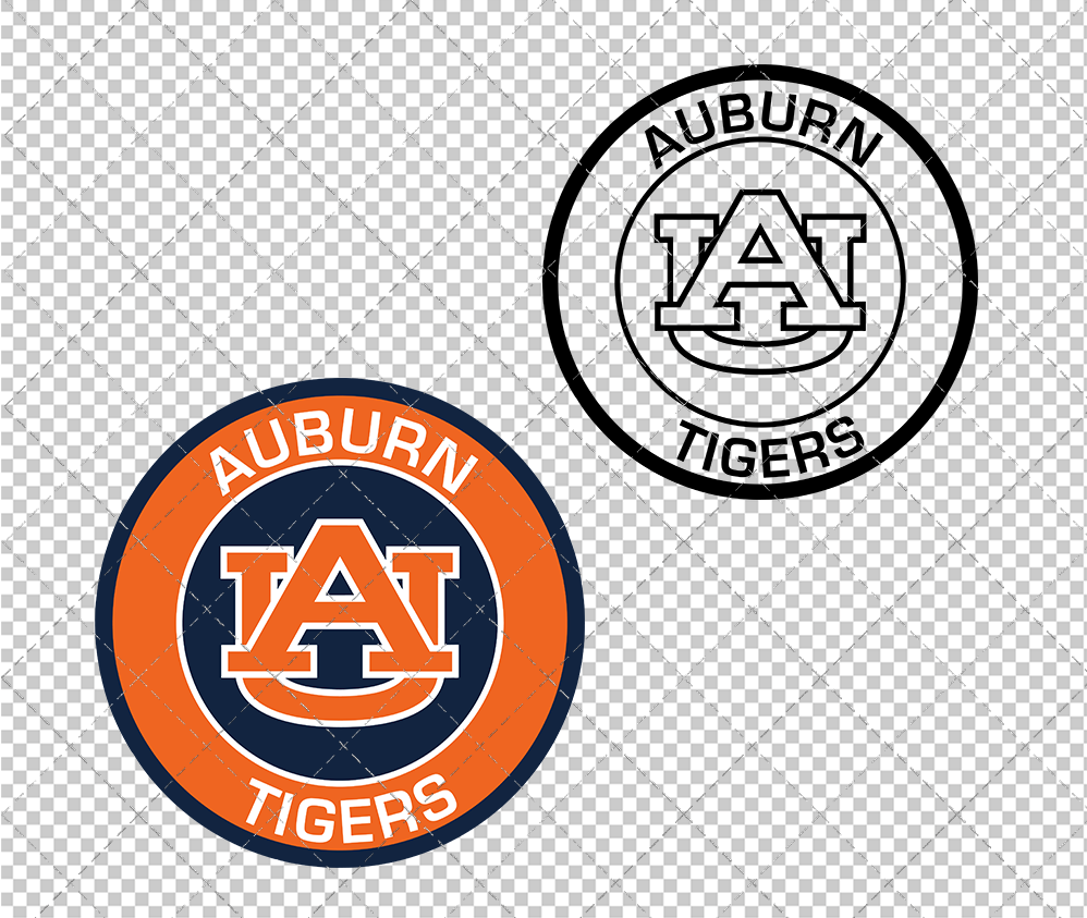 Auburn Tigers Circle 1997, Svg, Dxf, Eps, Png - SvgShopArt