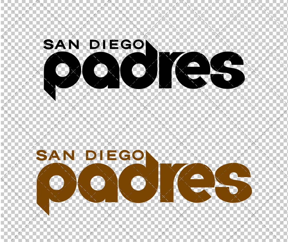 San Diego Padres Wordmark 1969, Svg, Dxf, Eps, Png - SvgShopArt