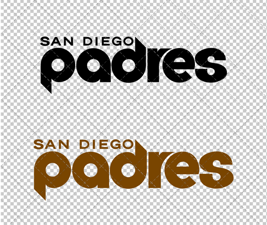 San Diego Padres Wordmark 1969, Svg, Dxf, Eps, Png - SvgShopArt